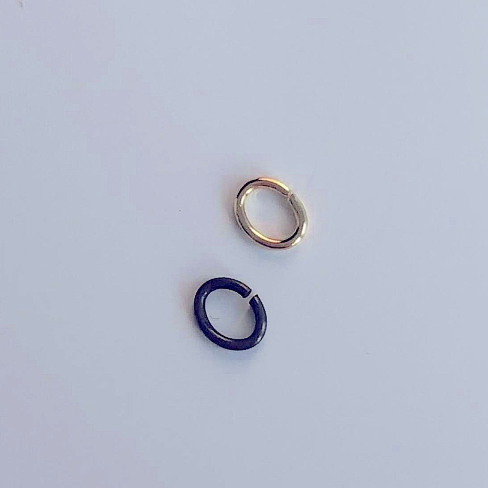 NEW 20 Pack of Oval Gold and Copper Metal Jewelry Connector Rings